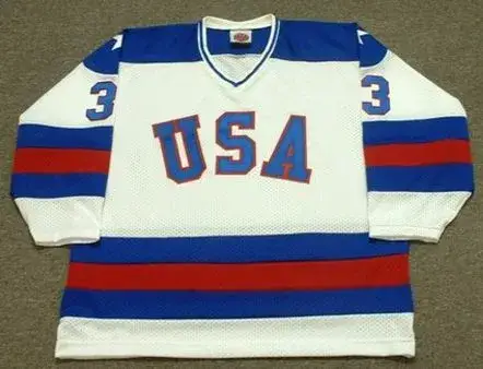 KEN MORROW 1980 USA Olympic Hockey Jersey