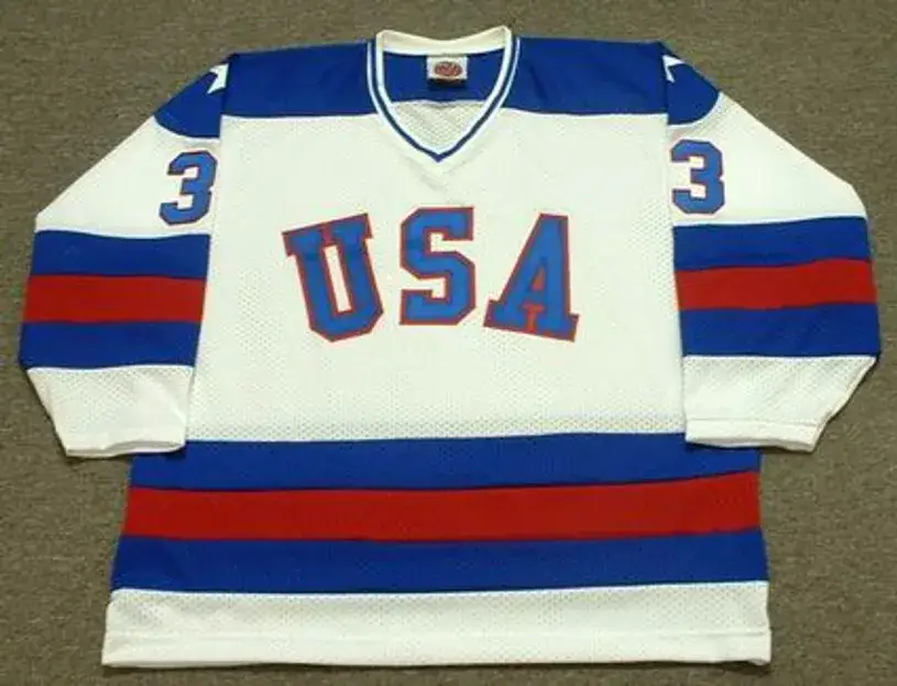 KEN MORROW 1980 USA Olympic Hockey Jersey