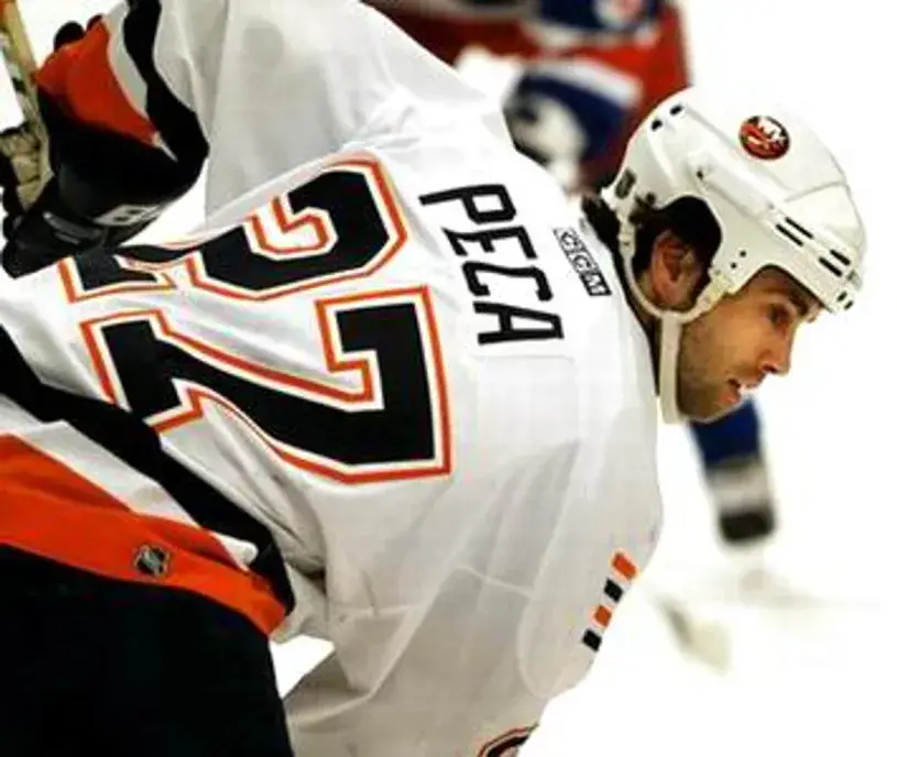 MICHAEL PECA New York Islanders 2001 CCM Throwback Home NHL Jersey 