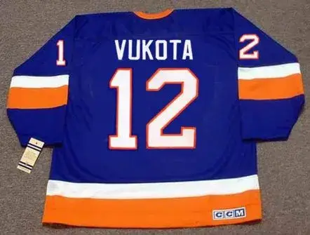 MICK VUKOTA New York Islanders 1993 Away CCM Vintage Throwback NHL Hockey Jersey 