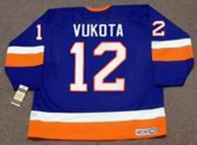 MICK VUKOTA New York Islanders 1993 Away CCM Vintage Throwback NHL Hockey Jersey 