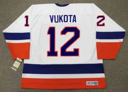 MICK VUKOTA New York Islanders 1993 Home CCM Vintage Throwback NHL Hockey Jersey 