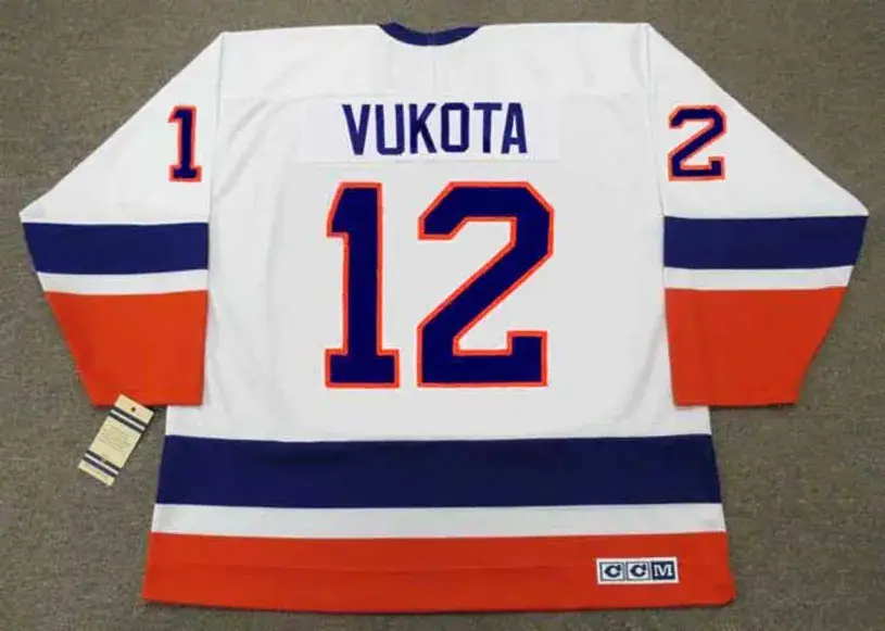 MICK VUKOTA New York Islanders 1993 Home CCM Vintage Throwback NHL Hockey Jersey 