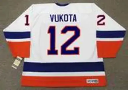 MICK VUKOTA New York Islanders 1993 Home CCM Vintage Throwback NHL Hockey Jersey 