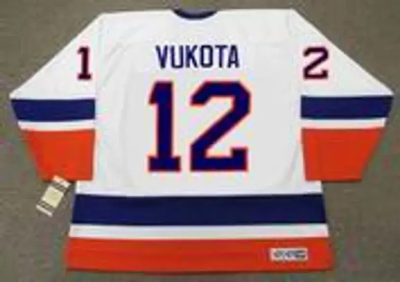 MICK VUKOTA New York Islanders 1993 Home CCM Vintage Throwback NHL Hockey Jersey 