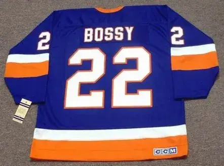 MIKE BOSSY New York Islanders 1982 Away CCM NHL Vintage Throwback Jersey 