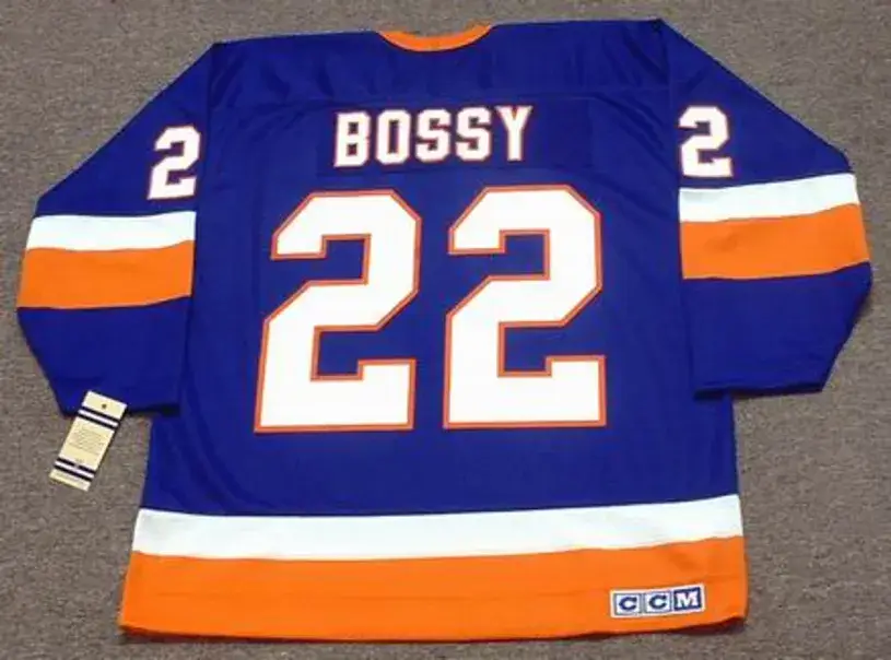 MIKE BOSSY New York Islanders 1982 Away CCM NHL Vintage Throwback Jersey 
