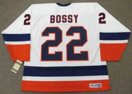 MIKE BOSSY New York Islanders 1982 CCM Vintage Throwback Home NHL Hockey Jersey 