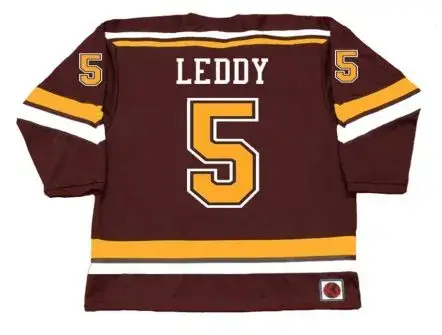 NICK LEDDY Minnesota Gophers 2005 NCAA Throwback Hockey Jersey 