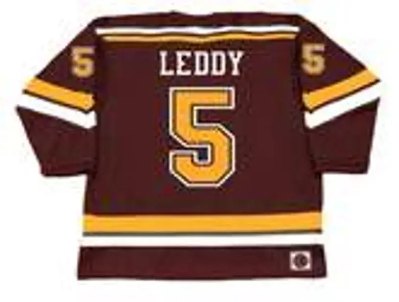 NICK LEDDY Minnesota Gophers 2005 NCAA Throwback Hockey Jersey 