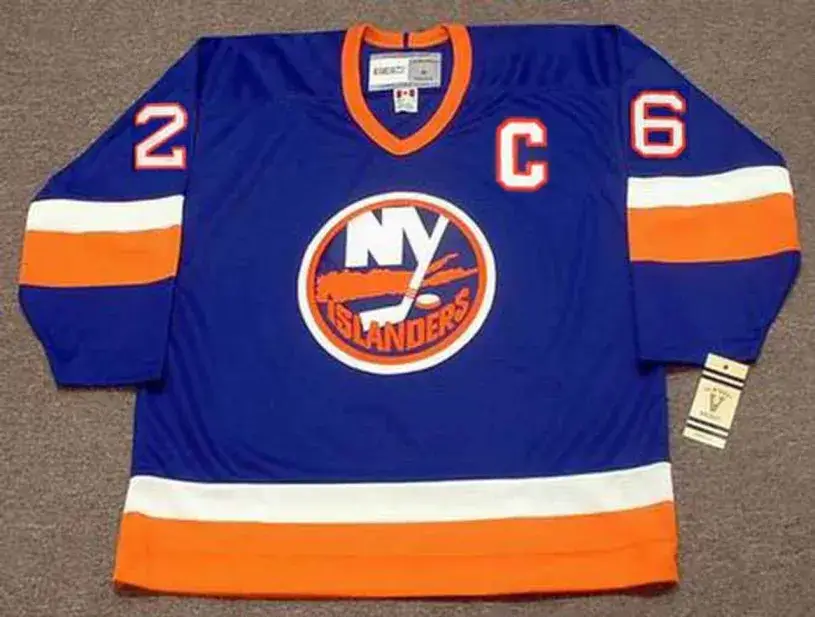 PAT FLATLEY New York Islanders 1993 Away CCM Vintage Throwback NHL Hockey Jersey