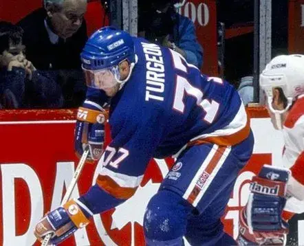 PIERRE TURGEON New York Islanders 1993 Away CCM Vintage Throwback Hockey Jersey 