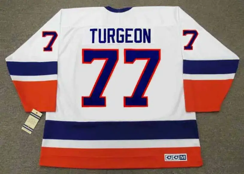 PIERRE TURGEON New York Islanders 1993 Home CCM Vintage Throwback Hockey Jersey 