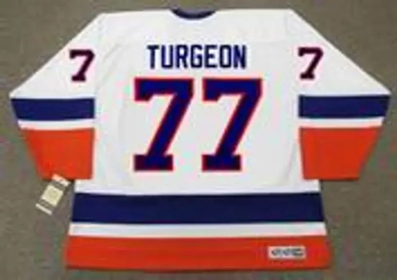 PIERRE TURGEON New York Islanders 1993 Home CCM Vintage Throwback Hockey Jersey 