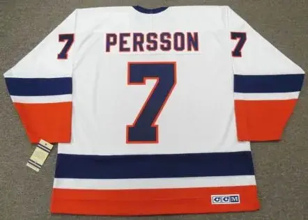 STEFAN PERSSON New York Islanders 1982 CCM Vintage Home NHL Hockey Jersey 