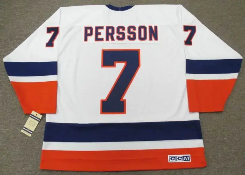 STEFAN PERSSON New York Islanders 1982 CCM Vintage Home NHL Hockey Jersey 