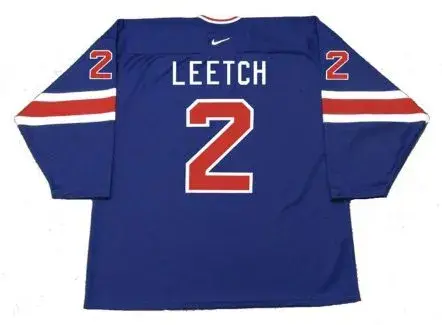 BRIAN LEETCH 2004 “World Cup” USA Nike Throwback Hockey Jersey