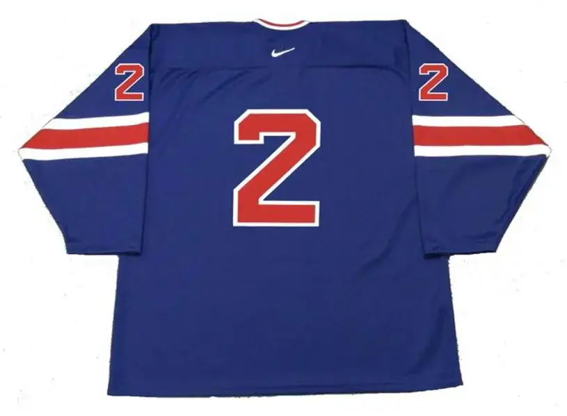 BRIAN LEETCH 2004 “World Cup” USA Nike Throwback Hockey Jersey 