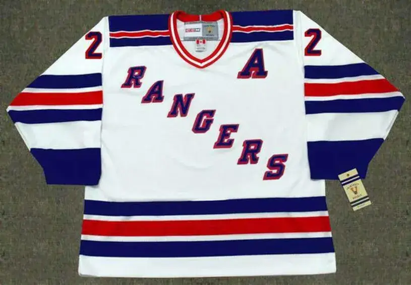 BRIAN LEETCH New York Rangers 1990’s CCM Throwback Home NHL Hockey Jersey