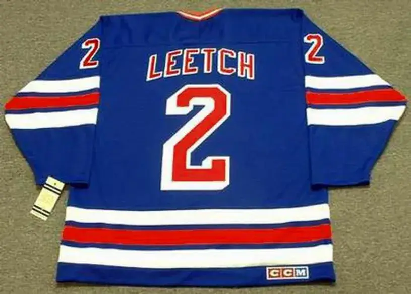 BRIAN LEETCH New York Rangers 1990’s CCM Vintage Throwback NHL Hockey Jersey 