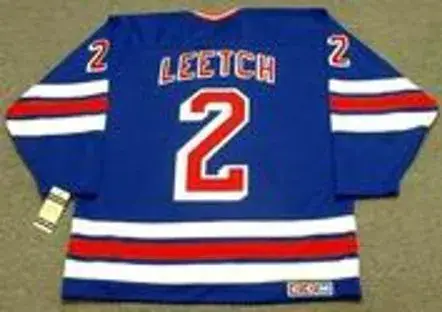 BRIAN LEETCH New York Rangers 1990’s CCM Vintage Throwback NHL Hockey Jersey 