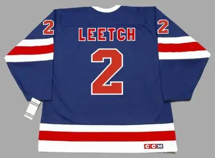 BRIAN LEETCH New York Rangers 1991 CCM Vintage Throwback NHL Hockey Jersey 