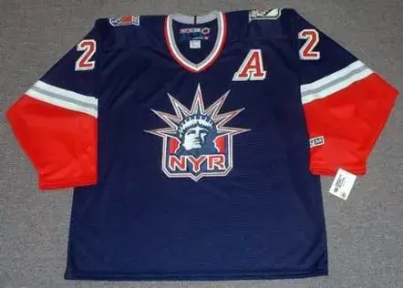 BRIAN LEETCH New York Rangers 1996 Alternate CCM NHL Vintage Throwback Jersey
