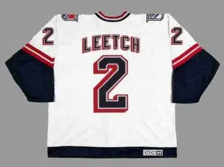 BRIAN LEETCH New York Rangers 1998 CCM Throwback Alternate NHL Jersey 