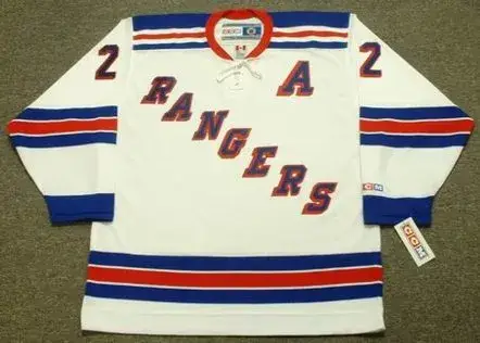 BRIAN LEETCH New York Rangers 2004 CCM Throwback Home NHL Jersey