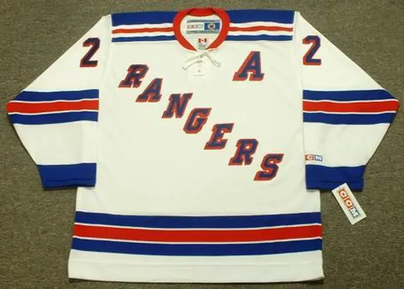 BRIAN LEETCH New York Rangers 2004 CCM Throwback Home NHL Jersey