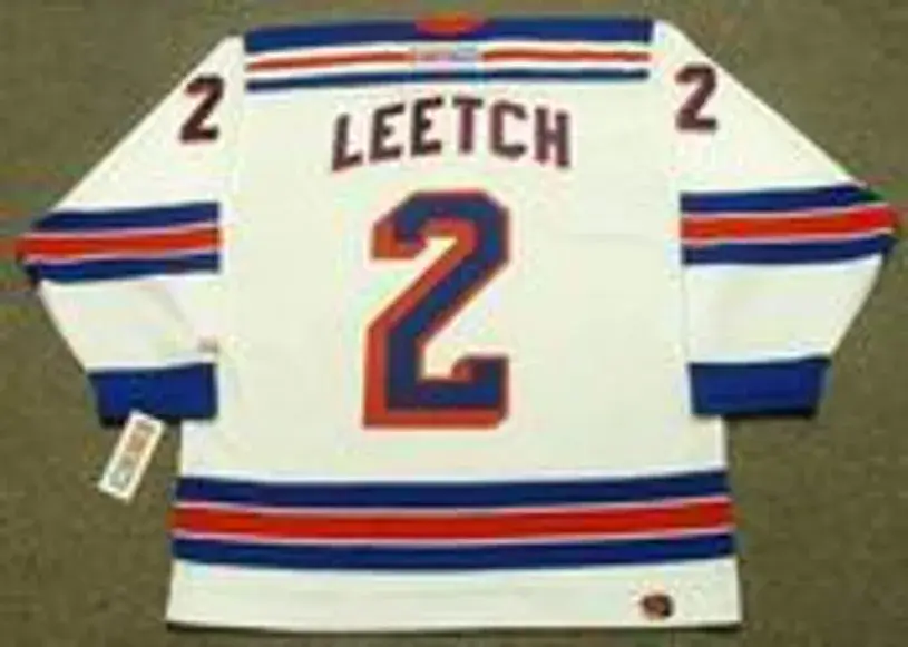 BRIAN LEETCH New York Rangers 2004 CCM Throwback Home NHL Jersey 