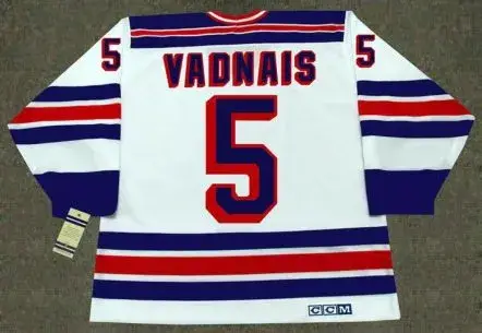 CAROL VADNAIS New York Rangers 1979 CCM Vintage Home NHL Hockey Jersey 