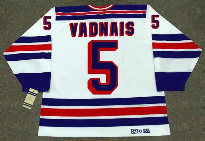 CAROL VADNAIS New York Rangers 1979 CCM Vintage Home NHL Hockey Jersey 