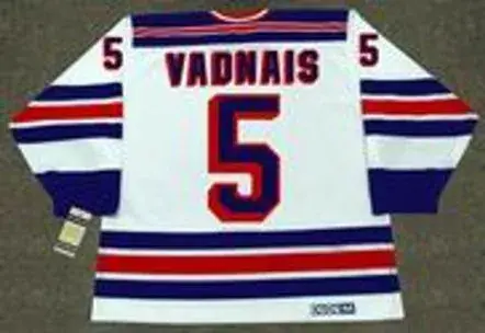 CAROL VADNAIS New York Rangers 1979 CCM Vintage Home NHL Hockey Jersey 