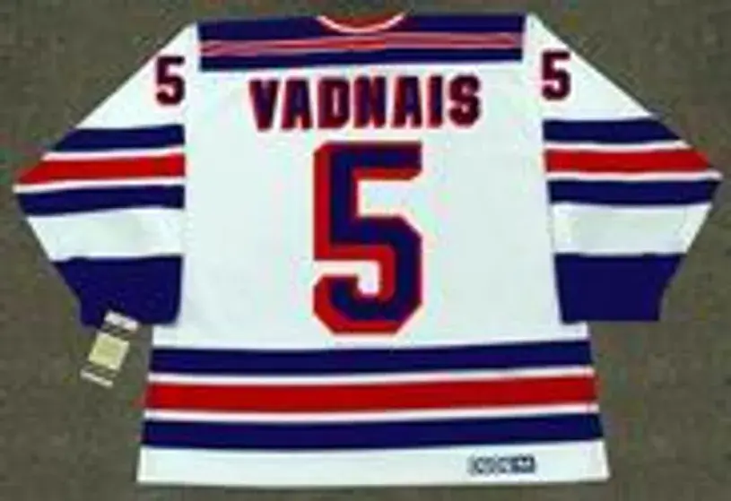 CAROL VADNAIS New York Rangers 1979 CCM Vintage Home NHL Hockey Jersey 