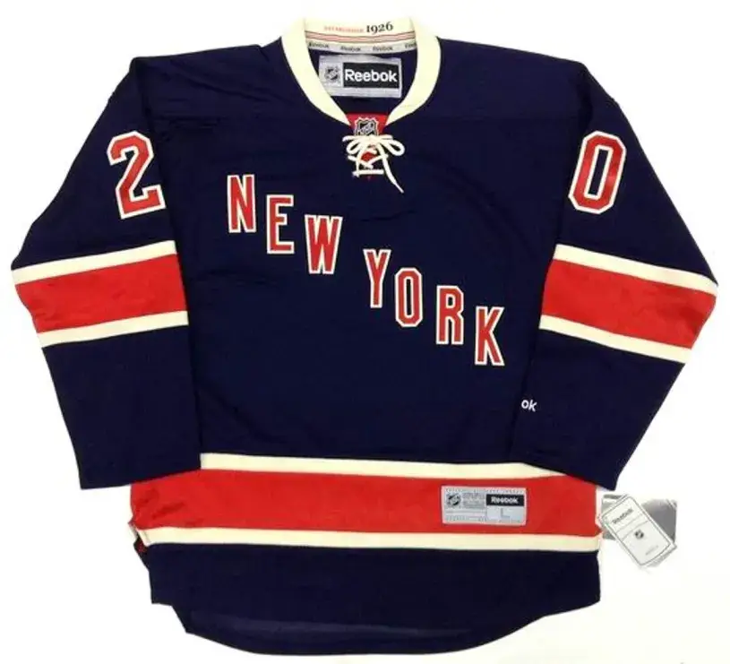 CHRIS KREIDER New York Rangers 2014 REEBOK Throwback NHL Hockey Jersey