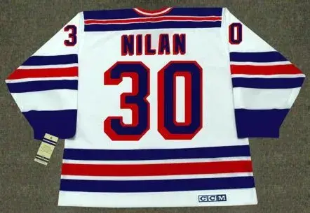 CHRIS NILAN New York Rangers 1988 CCM Vintage Home NHL Hockey Jersey 