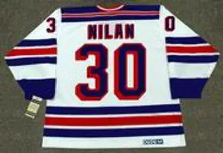 CHRIS NILAN New York Rangers 1988 CCM Vintage Home NHL Hockey Jersey 