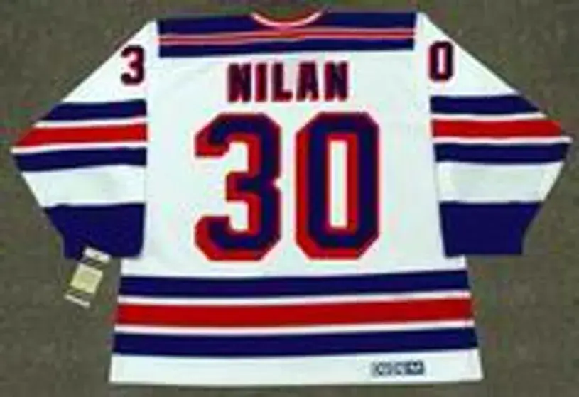 CHRIS NILAN New York Rangers 1988 CCM Vintage Home NHL Hockey Jersey 