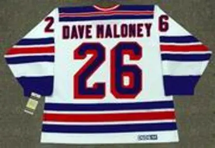 DAVE MALONEY New York Rangers 1979 CCM Vintage Home NHL Hockey Jersey 