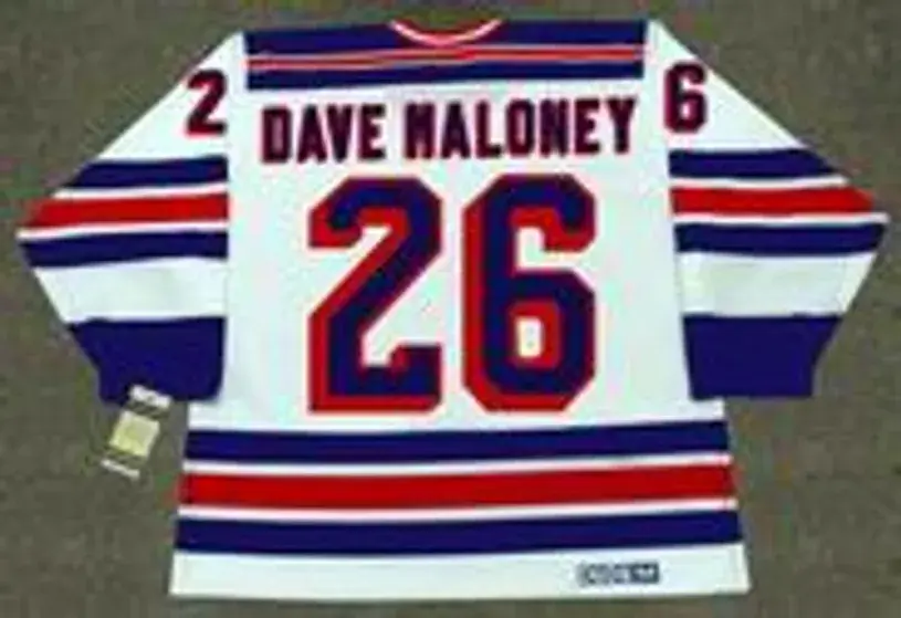 DAVE MALONEY New York Rangers 1979 CCM Vintage Home NHL Hockey Jersey 