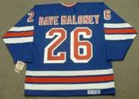 DAVE MALONEY New York Rangers 1979 CCM Vintage Throwback NHL Hockey Jersey 
