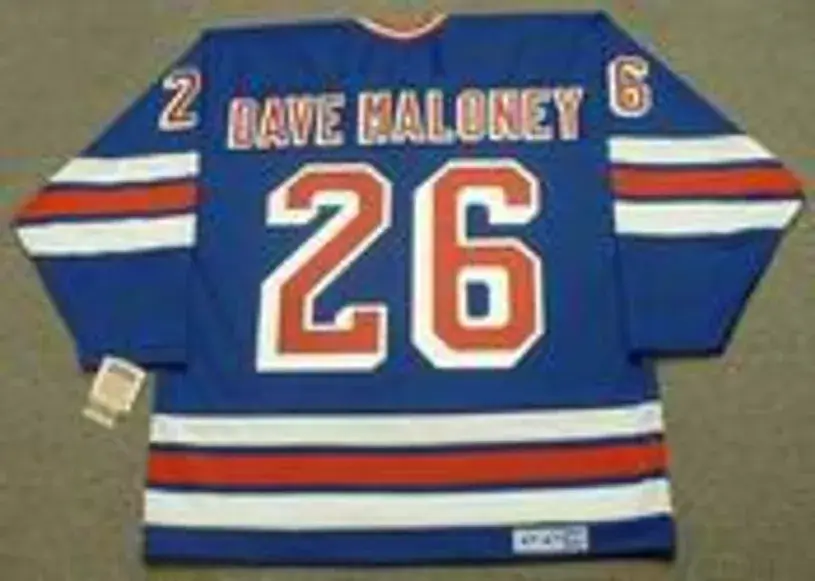 DAVE MALONEY New York Rangers 1979 CCM Vintage Throwback NHL Hockey Jersey 
