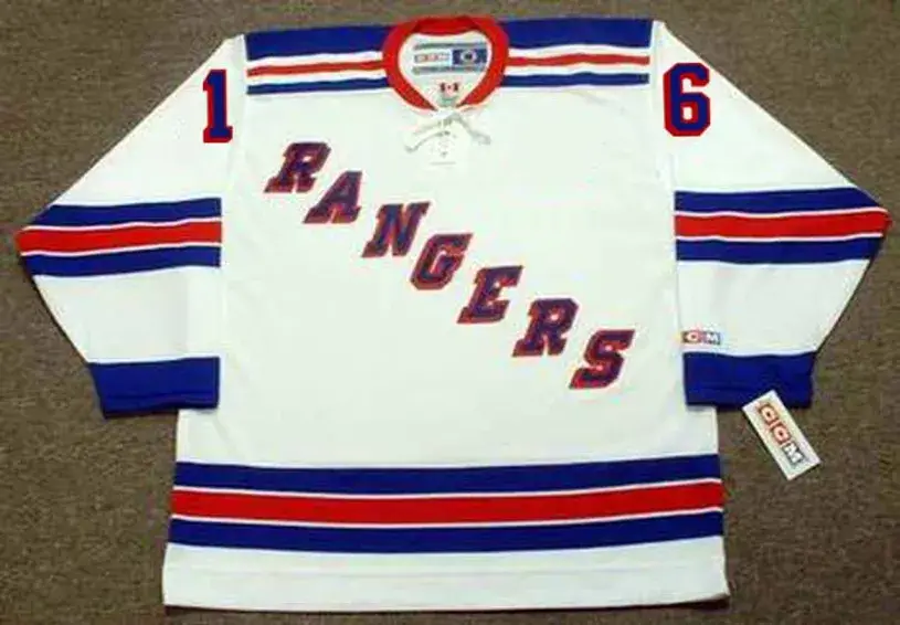 DEREK SANDERSON New York Rangers 1975 CCM Throwback Home Hockey Jersey