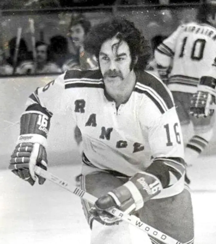 DEREK SANDERSON New York Rangers 1975 CCM Throwback Home Hockey Jersey 