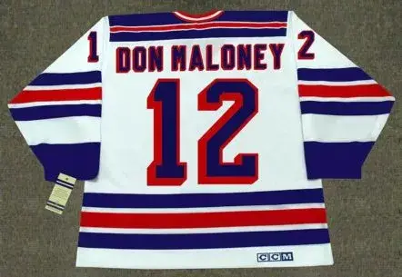 DON MALONEY New York Rangers 1979 CCM Vintage Home NHL Hockey Jersey 