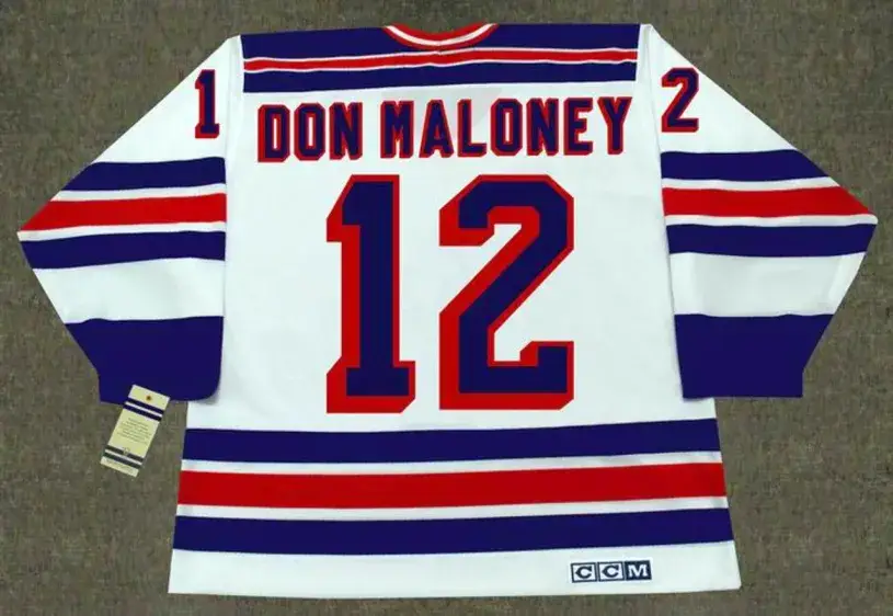 DON MALONEY New York Rangers 1979 CCM Vintage Home NHL Hockey Jersey 