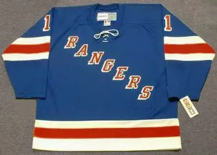 EDDIE GIACOMIN New York Rangers 1972 Away CCM Throwback NHL Hockey Jersey