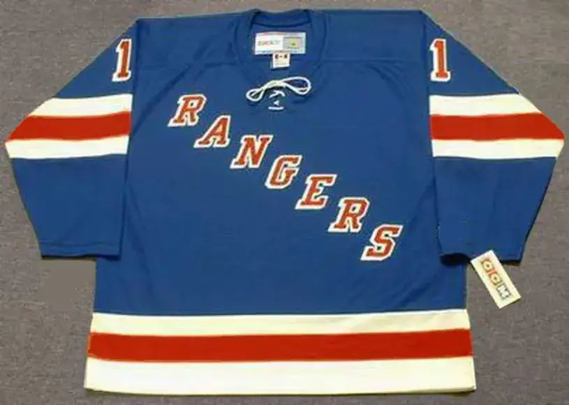 EDDIE GIACOMIN New York Rangers 1972 Away CCM Throwback NHL Hockey Jersey