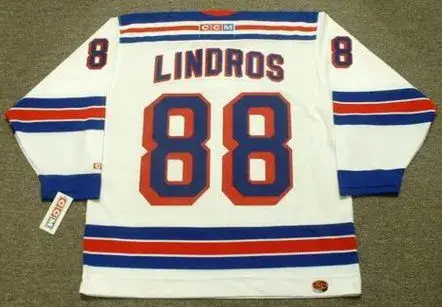 ERIC LINDROS New York Rangers 2002 CCM Throwback Home NHL Jersey 